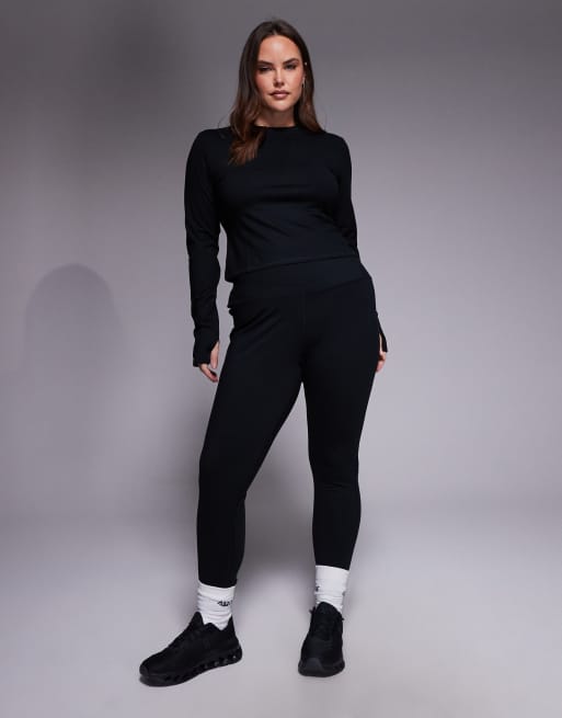 4505 Curve - Icon - Sort baby-T-shirt med lange ærmer i blødt performance-stof, 2 af 4