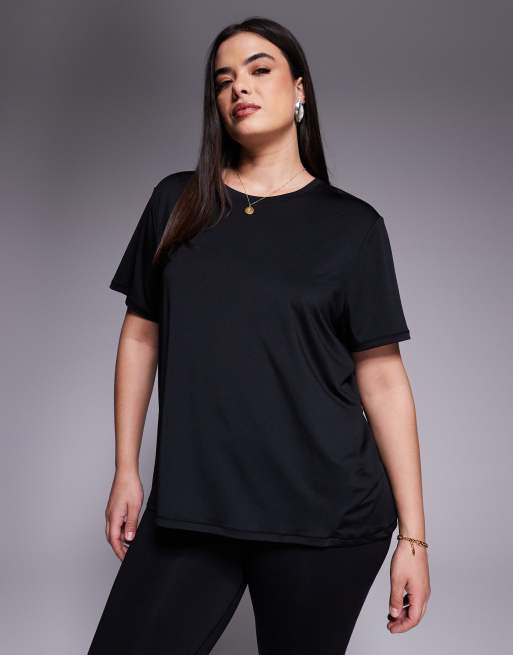 4505 Curve - Icon - Sort T-shirt i hurtigttørrende performance-materiale 