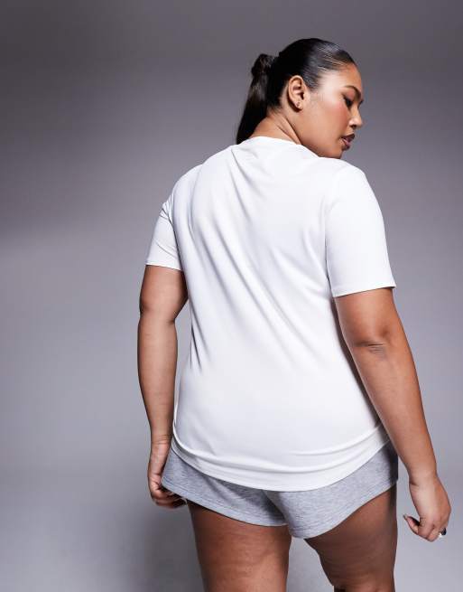 4505 Curve – Icon – Sport-T-Shirt aus schnell trocknendem Material in Weiß, 2 von 4