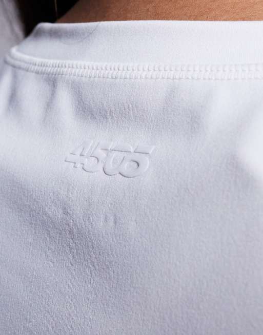 4505 Curve - Icon Studio - T-shirt mini bianca morbida al tatto  , 3 di 4