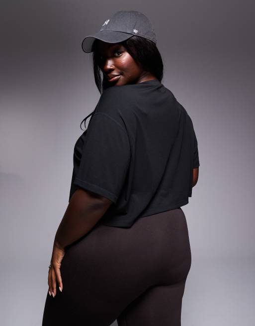4505 Curve – Icon – Svart, snabbtorkande, kort t-shirt för träning med boxig passform , 4 av 4