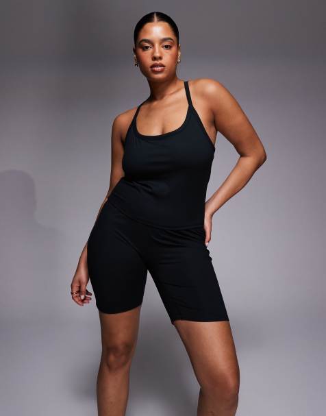 4505 Curve – Icon – Svarta, mjuka leggingsshorts med hög midja, 8 tum - view 1