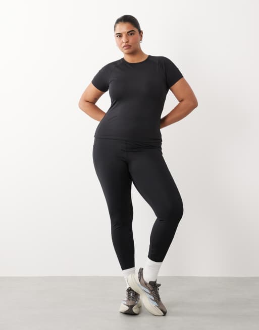 4505 Curve - Icon - T-shirt de sport ajusté en tissu à séchage rapide - Noir, 2 de 4