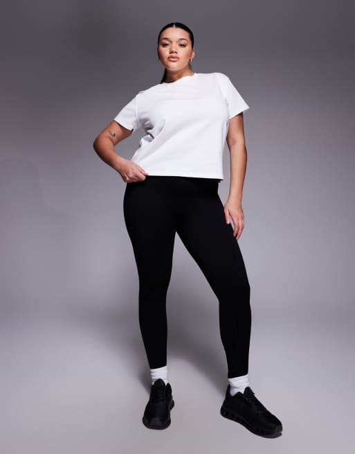 4505 Curve - Icon - T-shirt squadrata bianca in cotone con finitura ad asciugatura rapida, 3 di 4