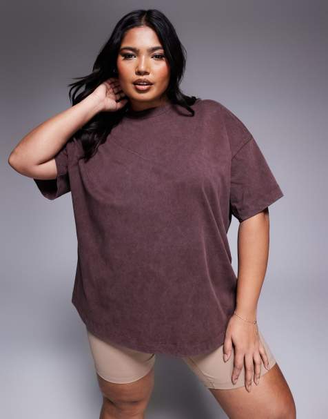 4505 Curve - Icon - Vasket kakaobrun T-shirt i kraftigt bomuld med hurtigttørrende finish i firkantet pasform - view 1