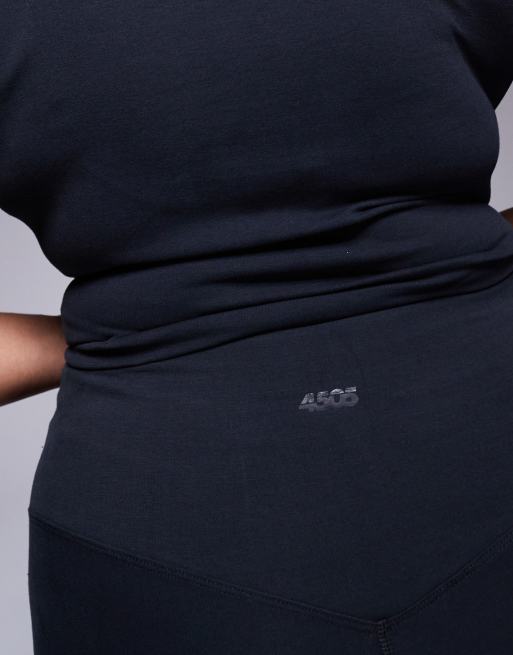 4505 Curve – Icon – Weiche Yoga-Leggings in Schwarz mit hohem Bund, 3 von 5