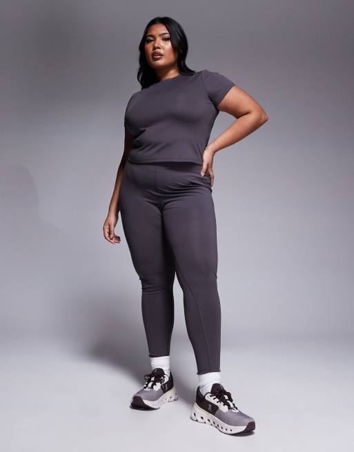 4505 Curve Icon yoga soft touch gym legging in granite grey 