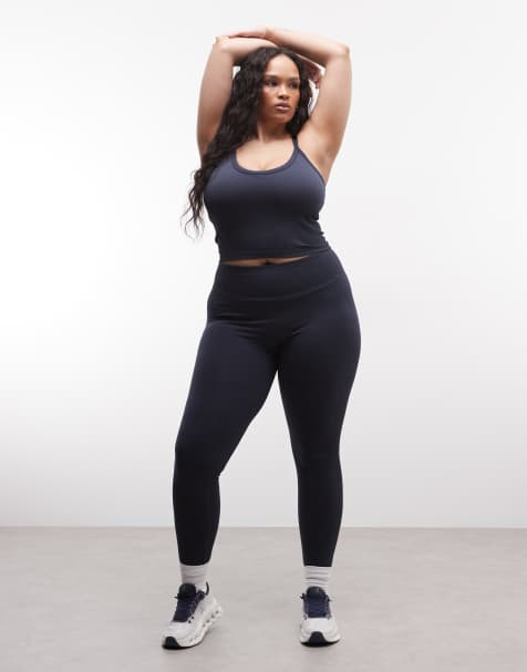 4505 Curve - Legging de sport sans coutures effet sculptant à taille haute - Indigo - view 1