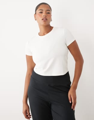 4505 Curve Lightweight Quick Dry Waffle Baby T-shirt In White