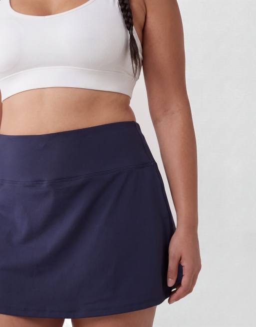 4505 Curve – Marinblå tenniskjol med shorts undertill och mobilficka, 3 av 5