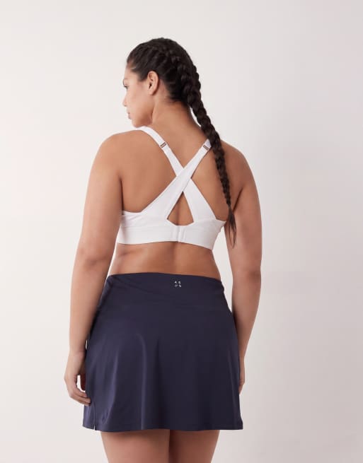 4505 Curve – Marinblå tenniskjol med shorts undertill och mobilficka, 4 av 5