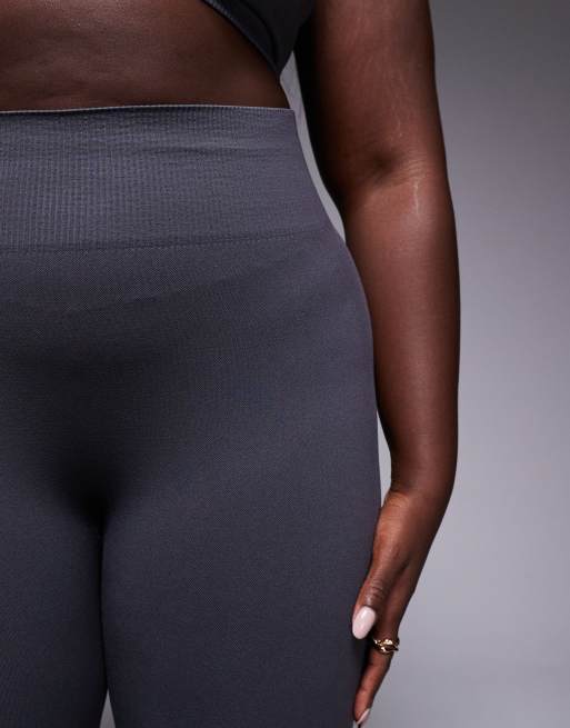4505 Curve – Nahtlose, figurformende Sport-Leggings in Dunkelgrau mit hohem Bund , 5 von 5