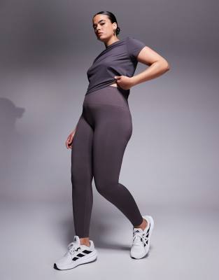 4505 Curve - Nahtlose Sport-Leggings in Anthrazit mit hoher Taille-Grau