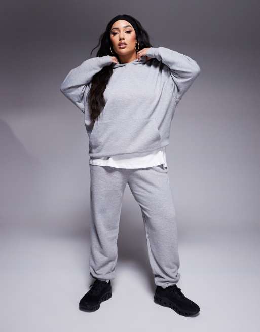 4505 Curve - Pantalon de jogging en tissu épais à séchage rapide - Gris chiné 