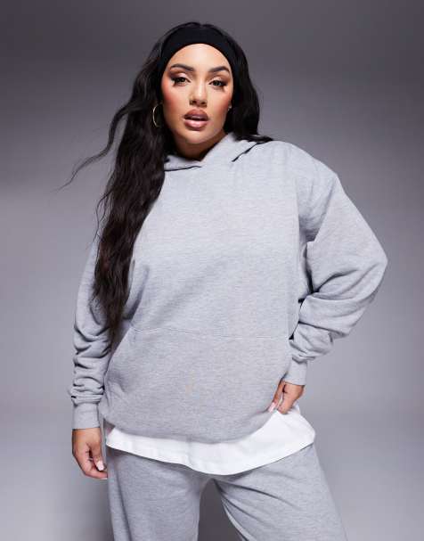 4505 Curve quick dry heavyweight training hoodie in heather gray - view 1