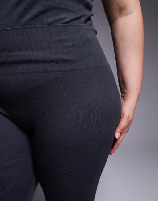 4505 Curve seamless sculpting high waist gym leggings in flint gray, 4 of 5
