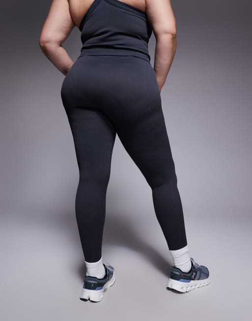 4505 Curve seamless sculpting high waist gym leggings in flint gray, 5 of 5