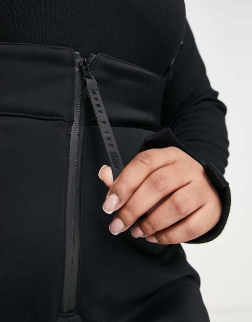 4505 Curve ski high waisted sallopette in black , 3 of 4