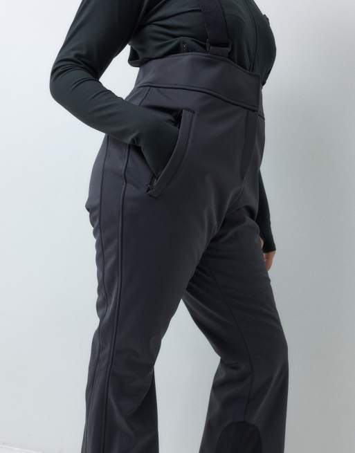 4505 Curve Ski Icon softshell kick flare skibroek in zwart, 4 van 5