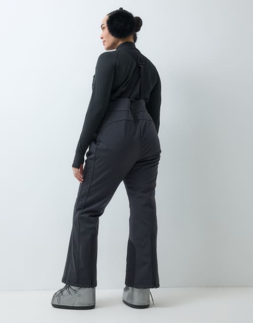 4505 Curve Ski Icon softshell kick flare skibroek in zwart, 5 van 5