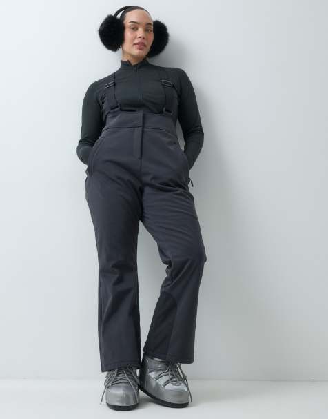 4505 Curve Ski Icon softshell vandafvisende kick flare skibukser i sort - view 1