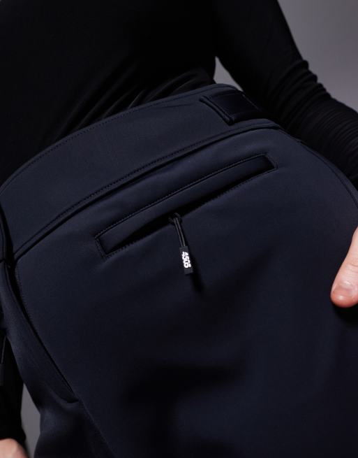 4505 Curve - Ski - Pantaloni da sci skinny neri in soft shell idrorepellente , 3 di 5