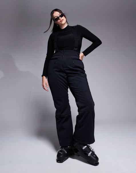 4505 Curve Ski soft shell water repellent kick flare ski pants in black  - view 1