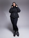 [ASOS] 4505 Curve Ski water repellent insulated ski jacket in black 28 Black