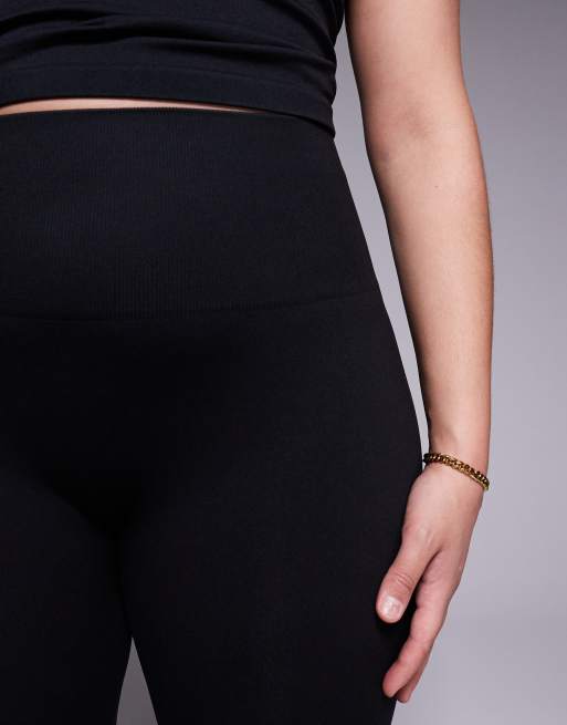4505 Curve smooth seamless high waist gym leggings in black , 5 of 5
