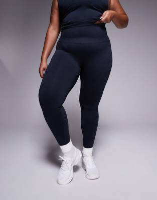 Shop 4505 Curve Smooth Seamless High Waist Gym Leggings In Black
