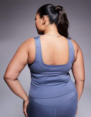 4505 CURVE SQUARE NECK TANK TOP WITH INNER BRA 