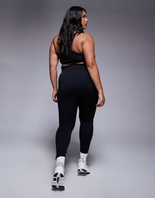 4505 Curve – Svarta, formande träningsleggings med hög midja i seamless-design , 2 av 5