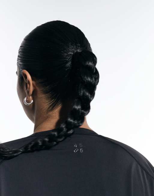 4505 Curve - T-shirt de course en tulle de nylon haute performance à séchage rapide - Noir, 4 de 5