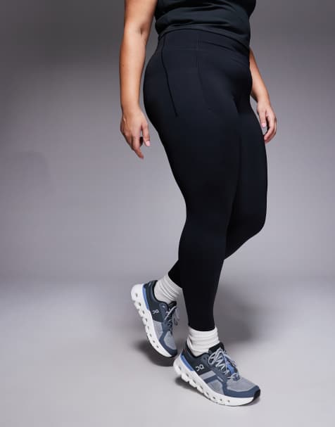 4505 Curve – Taillenformende Sport-Leggings in Schwarz mit hohem Bund - view 1