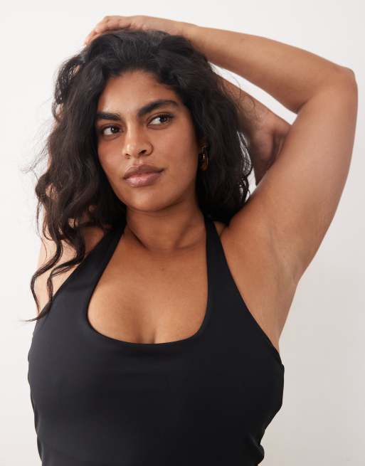 4505 Curve – Vit tennisklänning med halterneck och shorts undertill, 3 av 4