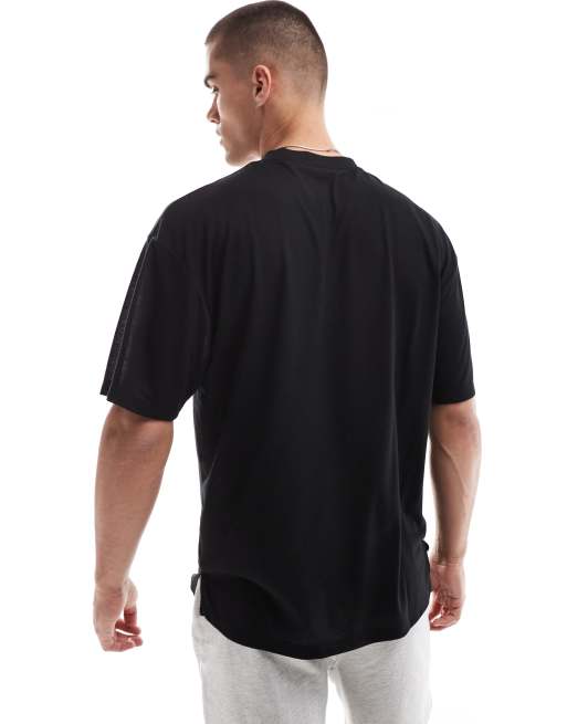 4505 – Czarny szybkoschnący siateczkowy T-shirt sportowy , 2 z 4