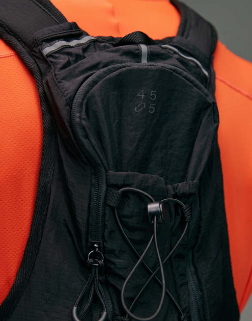 4505 - Débardeur de course réfléchissant de qualité supérieure avec poche zippée et porte-gourde - Noir, 2 de 4