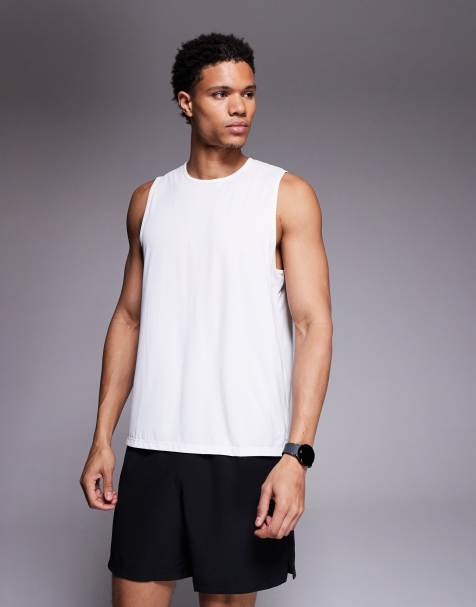 4505 - Débardeur de running en tulle de nylon haute performance à séchage rapide - Blanc - view 1