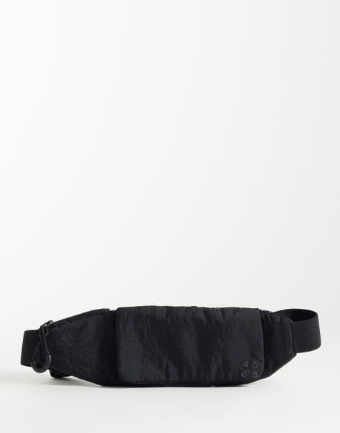4505 elastic adjustable run belt with woven flap and key pocket in black - view 1