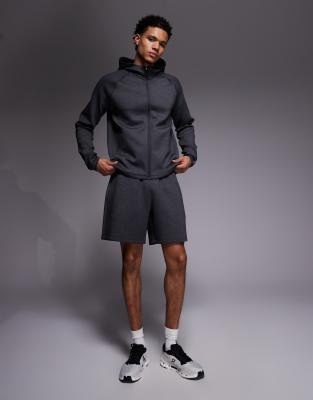 4505 Engineered Interlock Performance Fleece Shorts With Zip Pockets In Black