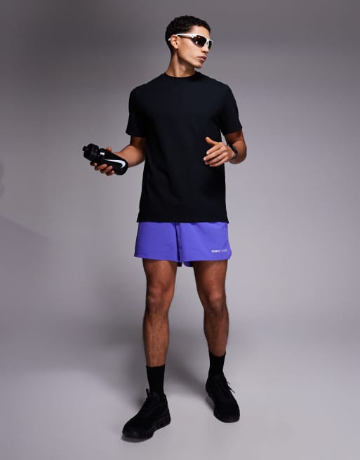 4505 engineered performance waffle running t-shirt with quick dry in black, 2 of 5