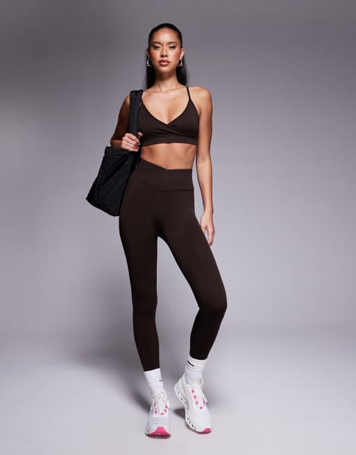 4505 - Ensemble croisé sans coutures - Ganache