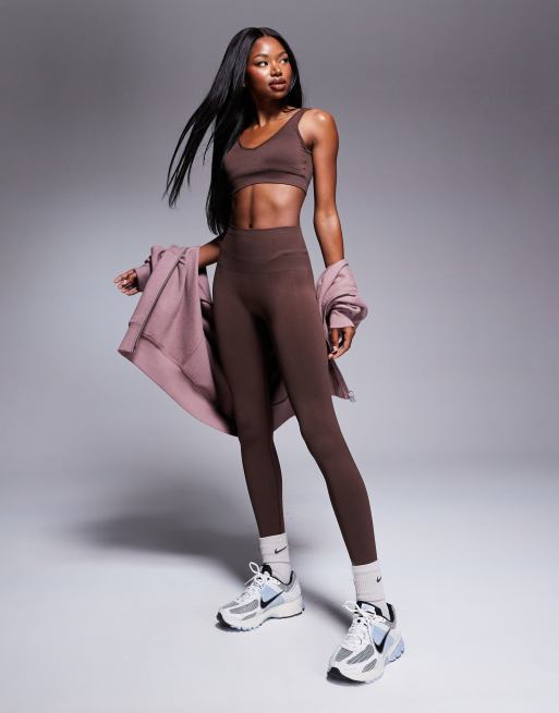 4505 - Ensemble de sport lisse sans coutures - Acajou