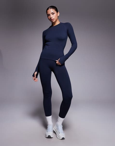 4505 - Ensemble de sport sculptant sans coutures - Indigo - view 1