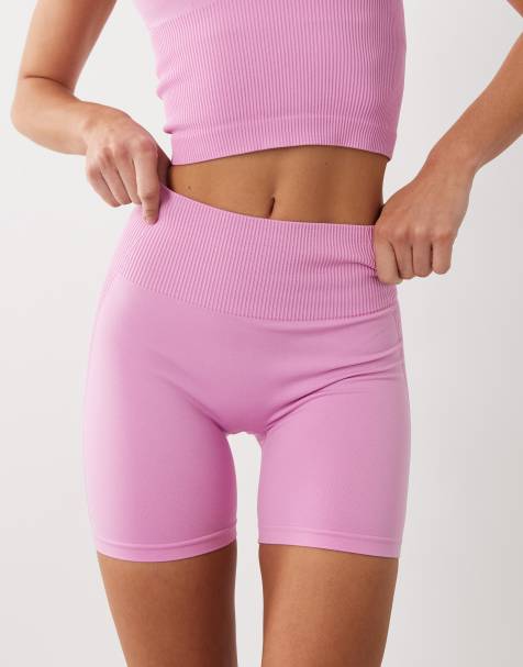 4505 – Figurformende, nahtlose Booty-Shorts in Bubblegum mit hohem Bund, 8 cm Beinlänge - view 1