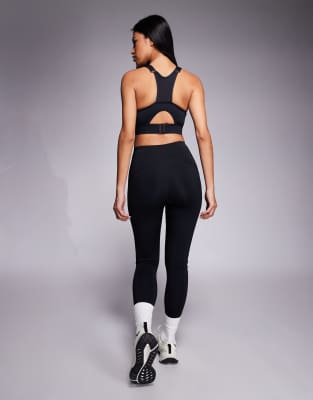4505 - Figurformende Sport-Leggings in Schwarz mit hohem Bund