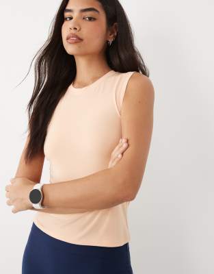 4505 Fitted Cotton Everyday Tank With Quick Dry Finish In Neutral
