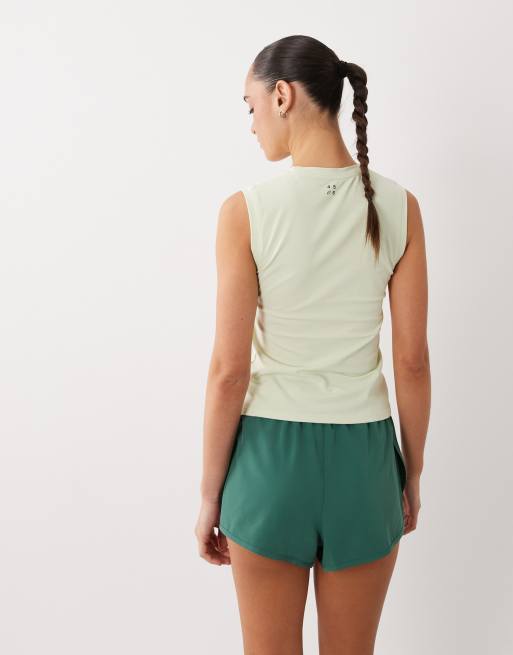 4505 fitted cotton everyday tank with quick dry finish in pistachio, 4 of 4