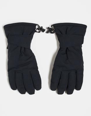 4505 - Gants de ski déperlants avec essuie-masque - Noir