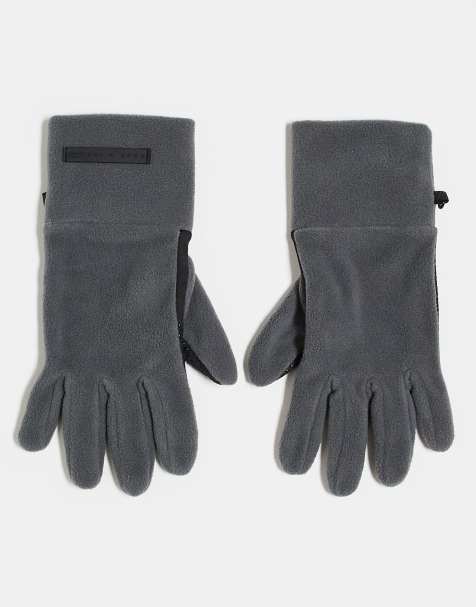 4505 - Gants de ski en polaire chaude avec détail antidérapant - Gris - view 1